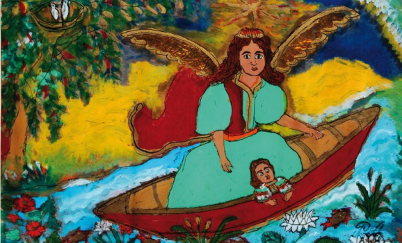 Виставка живопису на склі Анастасії Рак «З янголом у човні»