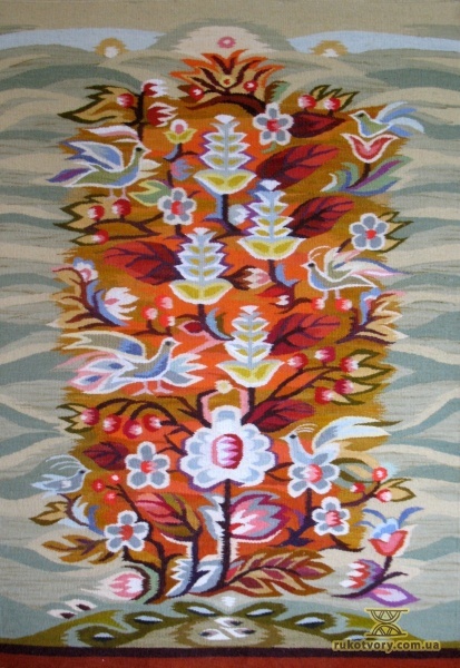 Осінь 2, 200-150, вовна, ручне ткацтво 