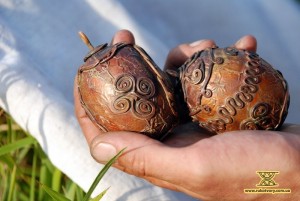 Nestor is also a wood carver. Yaytse-Raytse (a magic egg of happiness from a Ukrainian folk-song), it’s wooden and its surface is decorated with forged copper.