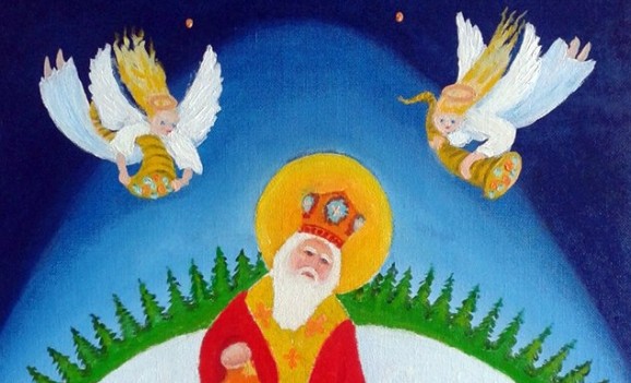 Виставка малярства Станіслава Брунса “Святий Миколай іде, за собою Різдвяні свята веде!”